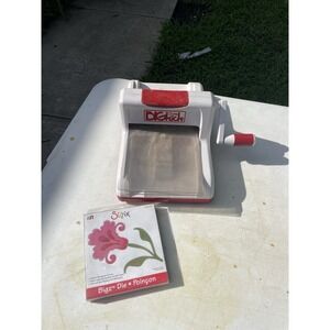 Sizzix Big Kick Die Cutting Embossing Machine White With Poincon Die